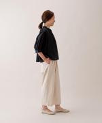 supima cotton ピンタックブラウス