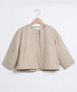 グロッシーツイル　ノーカラージャケット