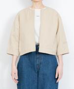 グロッシーツイル　ノーカラージャケット
