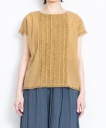 supima cotton×コットンメッシュ　ブラウス