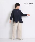 crinkled cotton silk ブラウス