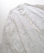 crinkled cotton silk ブラウス