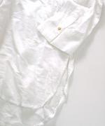 crinkled cotton silk ブラウス