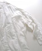 crinkled cotton silk ブラウス