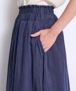 crinkled cotton silk スカート