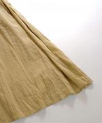 crinkled cotton silk スカート