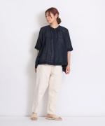 cotton linen　ブラウス