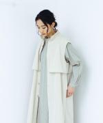 C/Nyライトツイル ロングベスト