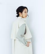 C/Nyライトツイル ロングベスト