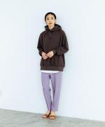 WOOLライクツイル センタープレステーパードパンツ
