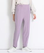 WOOLライクツイル センタープレステーパードパンツ