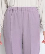 WOOLライクツイル センタープレステーパードパンツ