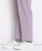 WOOLライクツイル センタープレステーパードパンツ