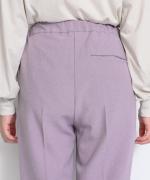 WOOLライクツイル センタープレステーパードパンツ