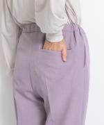 WOOLライクツイル センタープレステーパードパンツ