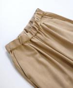 WOOLライクツイル センタープレスワイドパンツ