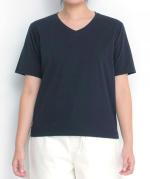 トロワ天竺VネックＴシャツ