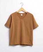 トロワ天竺VネックＴシャツ