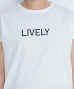 キャトルコットンロゴプリントＴシャツ