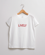 キャトルコットンロゴプリントＴシャツ