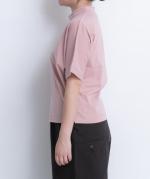 トロワ天竺ドルマンハイネックＴシャツ