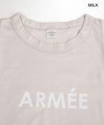 トロワ天竺　ロゴＴシャツ(ARMEE)