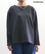 【ラストワン！】リサイクルコットン天竺  バスクシャツ（無地)