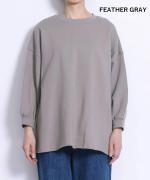 basic裏毛(裏起毛)　パフロングプルオーバー