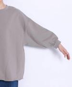 basic裏毛(裏起毛)　パフロングプルオーバー