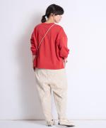 度詰め天竺　ワイドプルオーバー