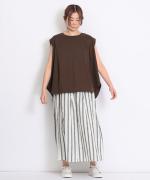 シルケット天竺　フレンチワイドＴシャツ