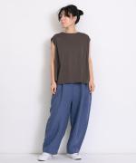 シルケット天竺　フレンチワイドＴシャツ