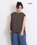 シルケット天竺　フレンチワイドＴシャツ