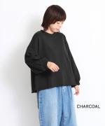 ベーシック裏毛(裏起毛） パフ袖プルオーバー