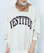 キレイめミニ裏毛 ロゴプルオーバー(VESTITUS)