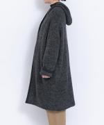 ブークレニット　フードロングコート