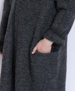 ブークレニット　フードロングコート