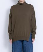 dailyコットン　ハイネックプルオーバー