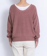 ウールブレンドヤーン　2wayプルオーバー