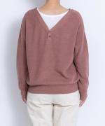 ウールブレンドヤーン　2wayプルオーバー