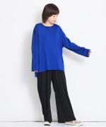 シルケットコットン(無地) ワイドプルオーバー
