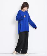 シルケットコットン(無地) ワイドプルオーバー