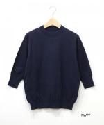 dailyコットン 6分袖petitクルー