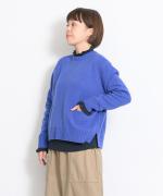カラーウール　クルーネック