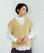 Fluffy knit ベスト