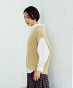 Fluffy knit ベスト