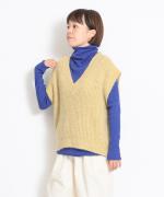 Fluffy knit ベスト