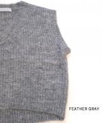 Fluffy knit ベスト