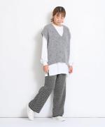 Fluffy knit ベスト
