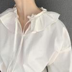 RUFFLE COLLAR PULOVER